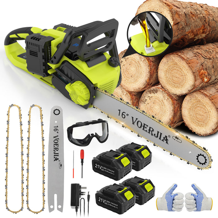 VOERJIA 16 Inch Brushless Cordless Chainsaw
