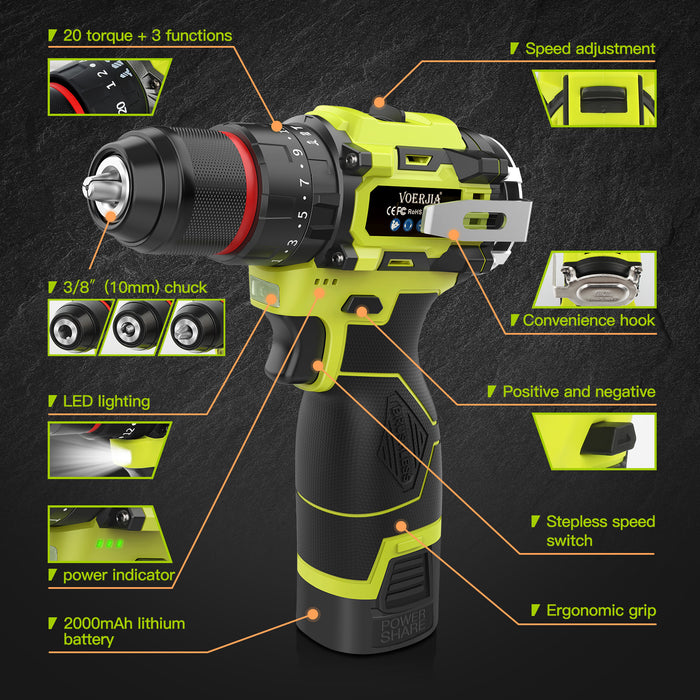 16.8V Brushless Cordless Drills