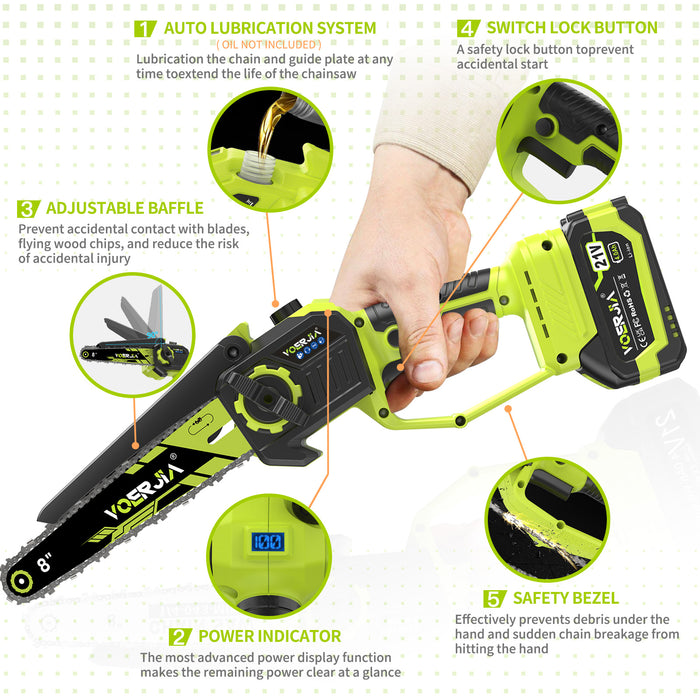 6&8" Mini Brushless Chainsaw