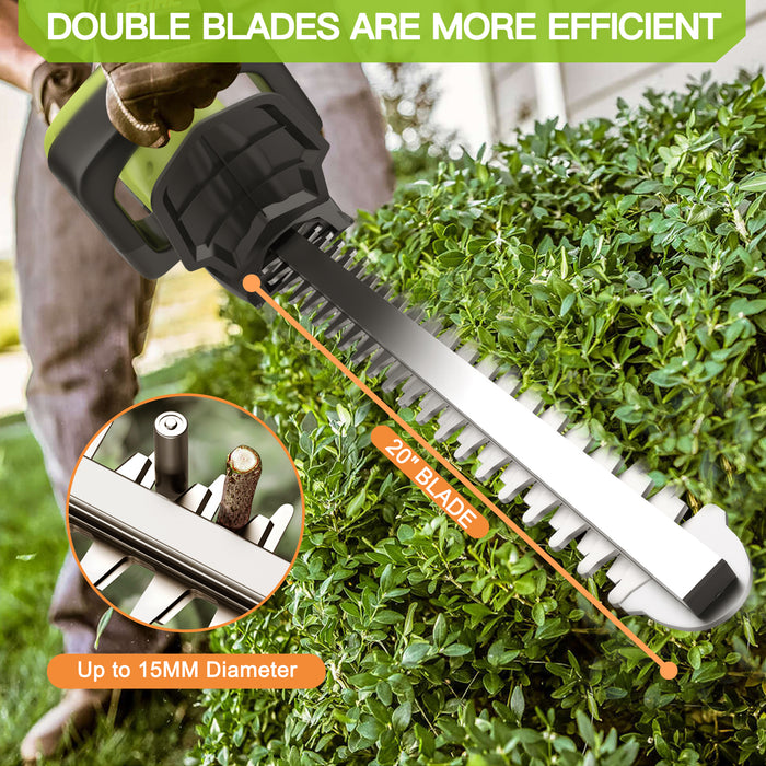 21V Heavy Duty Cordless Hedge Trimmer