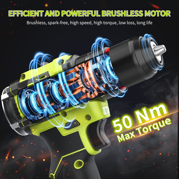 16.8V Brushless Cordless Drills