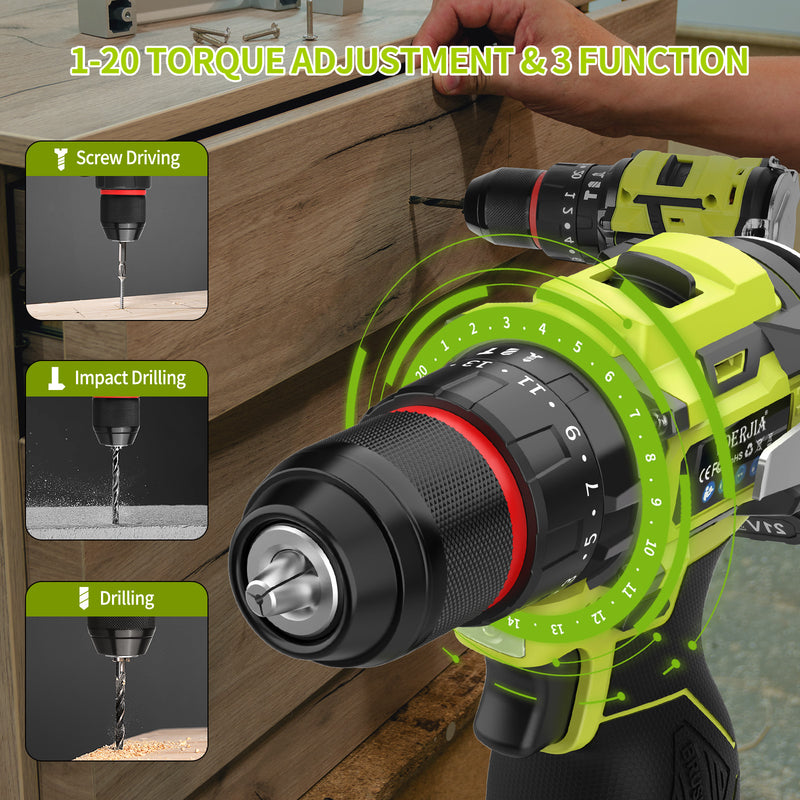 16.8V Brushless Cordless Drills