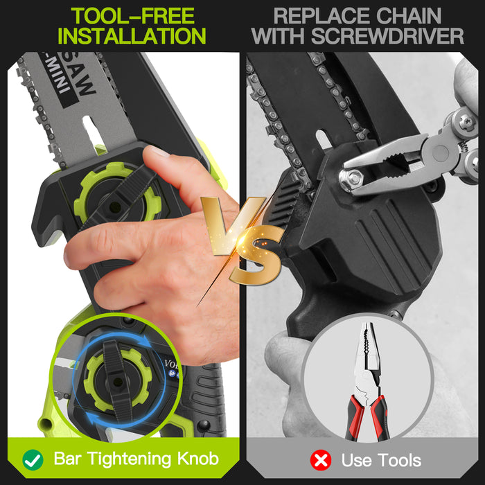 6&8" Mini Brushless Chainsaw