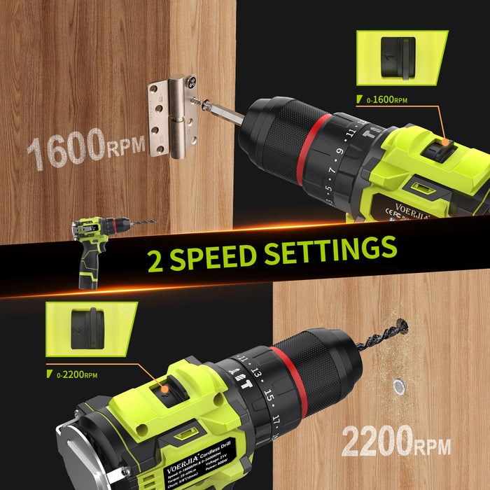 16.8V Brushless Cordless Drills