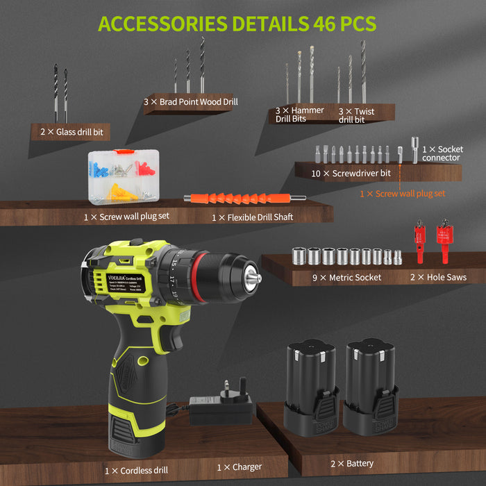 16.8V Brushless Cordless Drills