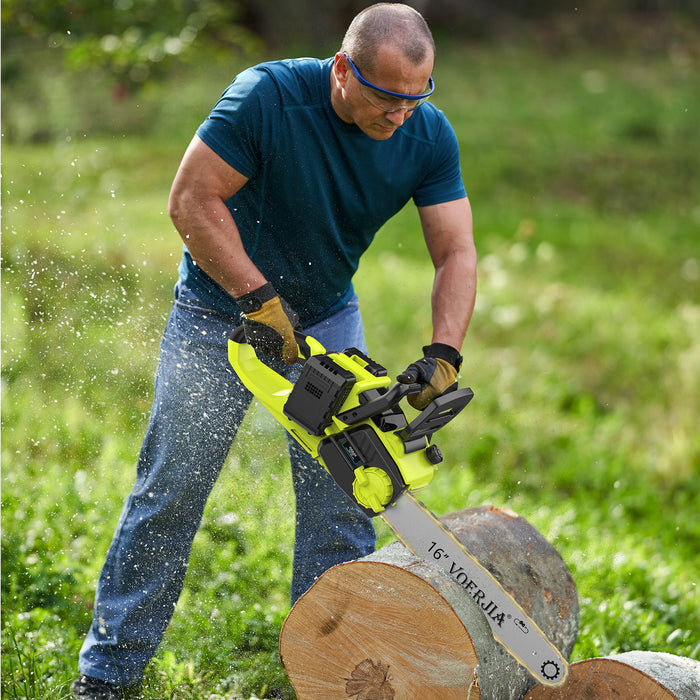 VOERJIA 16 Inch Brushless Cordless Chainsaw