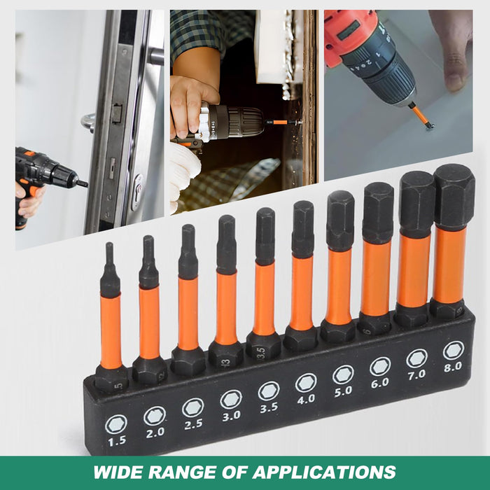 Hex Allen Key Drill Bit Set