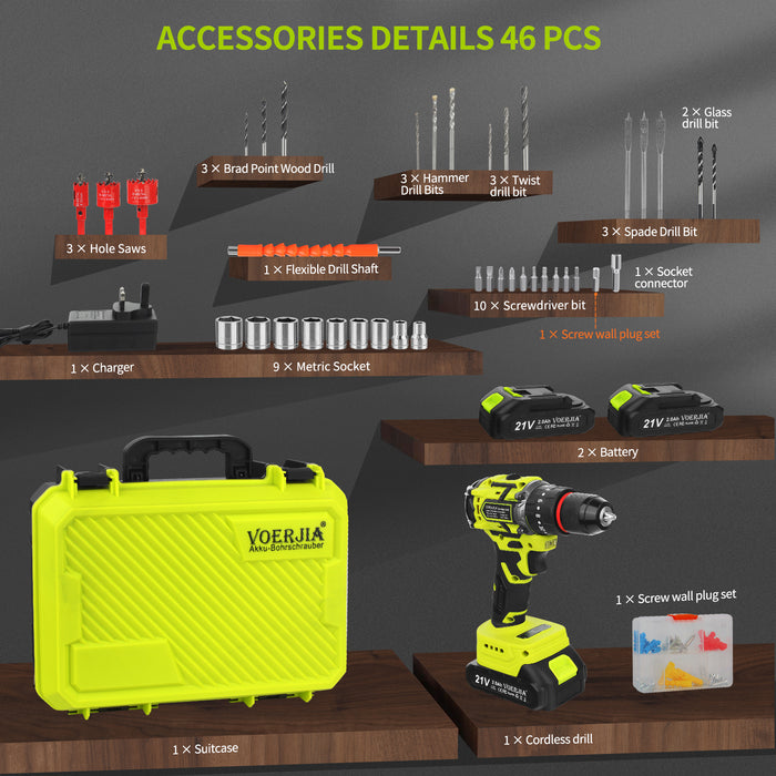 21V Brushless Cordless Drill