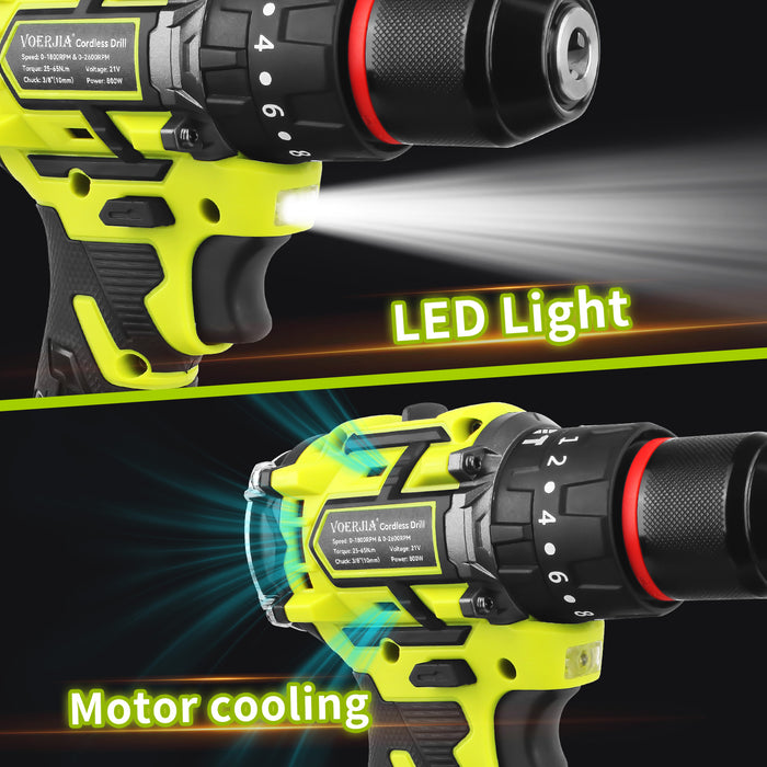 21V Brushless Cordless Drill