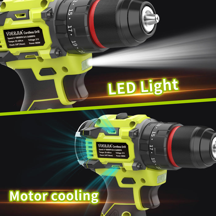 16.8V Brushless Cordless Drills