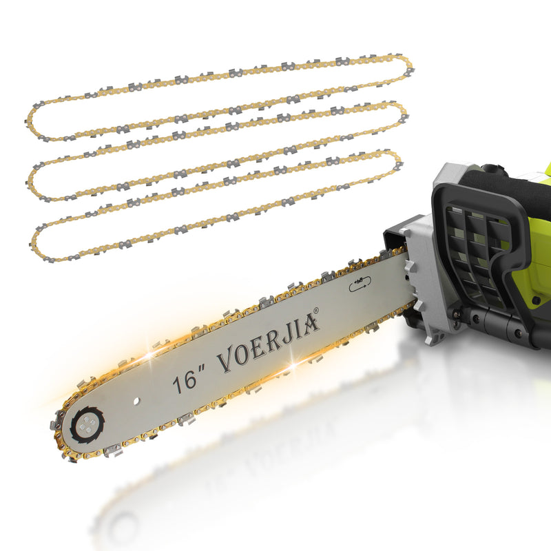 Chainsaw Chain for 16 Inch Bar（3 Pack）