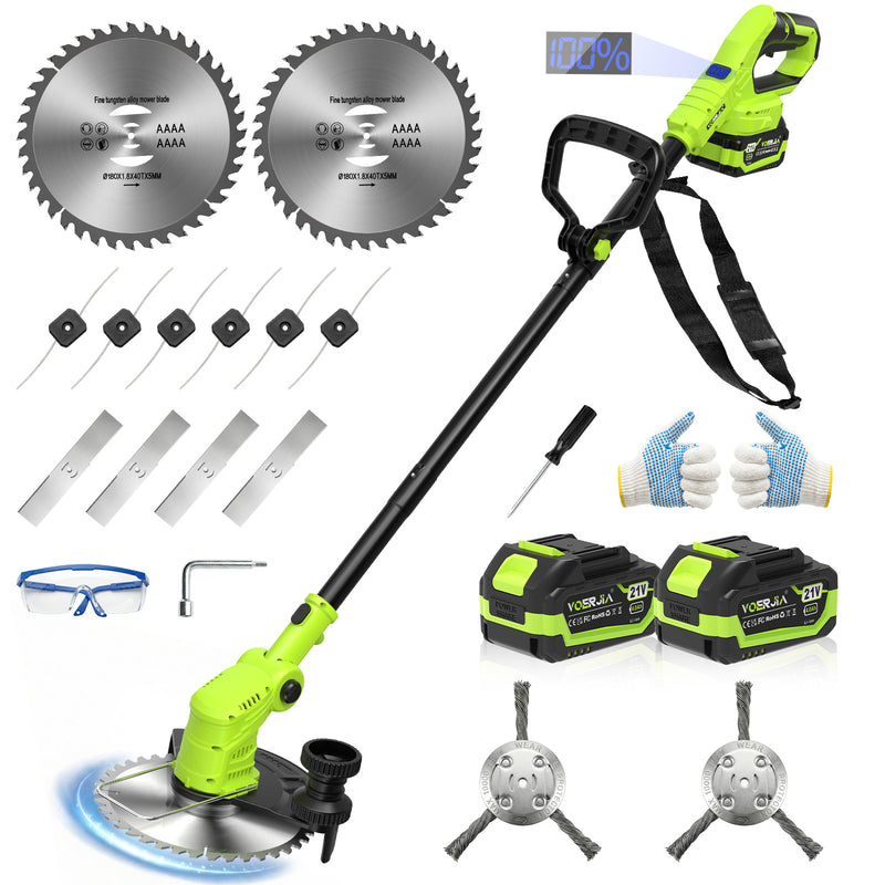 21V Lightweight Weed Wacker & Brush Cutter