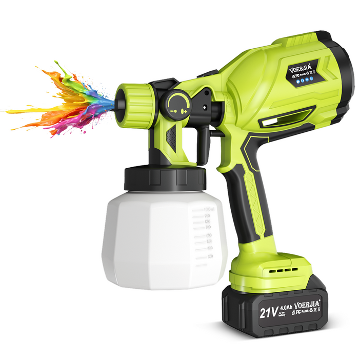 VOERJIA 1000ml Detachable Tank for Cordless Paint Sprayer