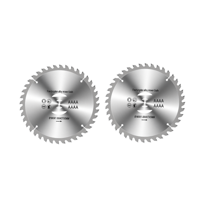 2-Pack 7" Circular Saw Blades for Shrubs 🌳 Heavy Duty Alloy Brush Cutter Blades for Shrub Clearing, Branch Trimming & Thin Woody Stems