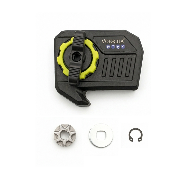 VOERJIA Chainsaw Tensioner & Cover Assembly Kit 🛠️ Replacement Spare Parts with Adjustment Knob, Drive Sprocket & Hardware for Electric Chainsaws