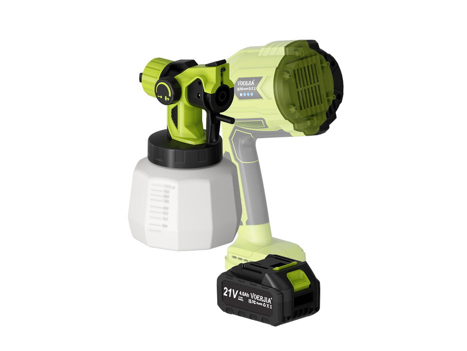 VOERJIA 1000ml Detachable Tank for Cordless Paint Sprayer