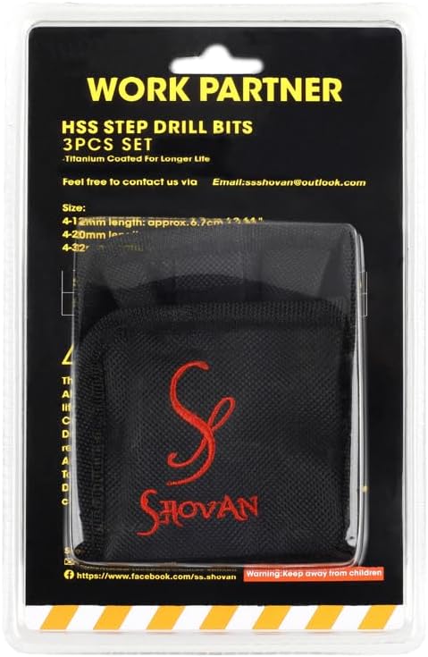 3PCS HSS Step Bits