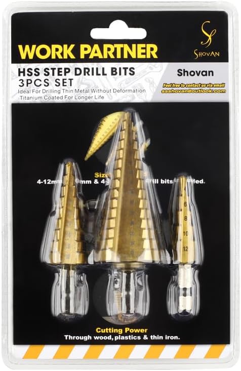 3PCS HSS Step Bits