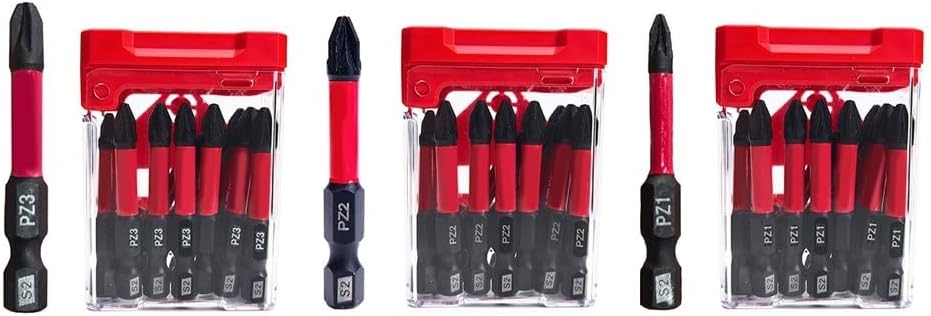 PZ50mm Single Head Screwdriver Bits Set（15 Pack）