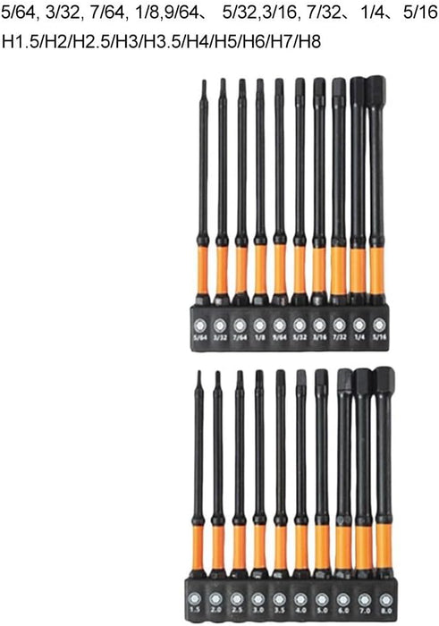 20pcs for Impact Hex Bit Set