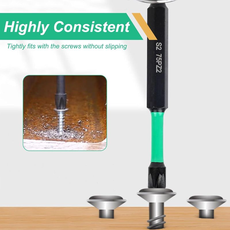 10 Pcs Magnetic Screwdriver Bits