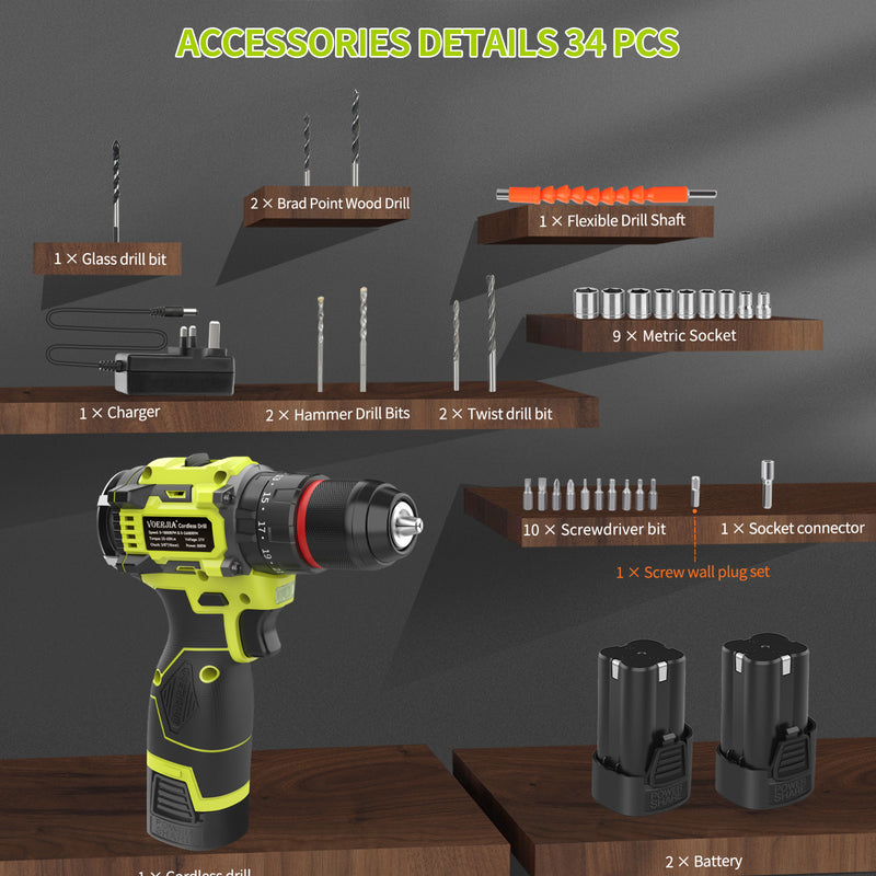 16.8V Brushless Cordless Drills