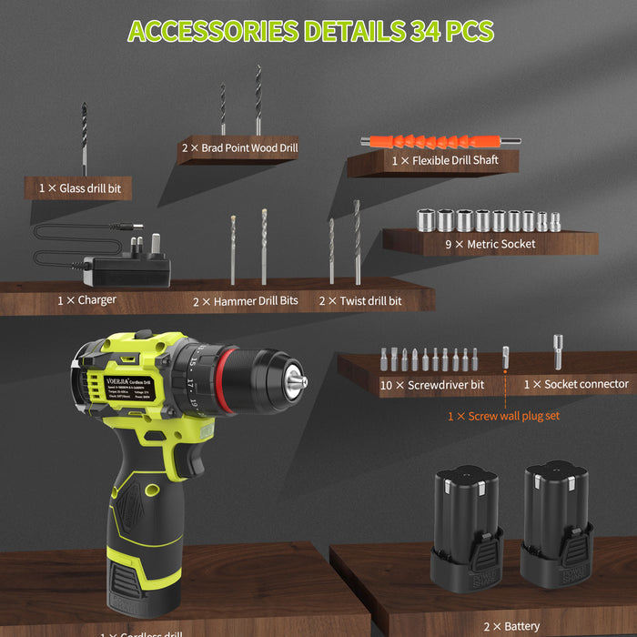 16.8V Brushless Cordless Drills