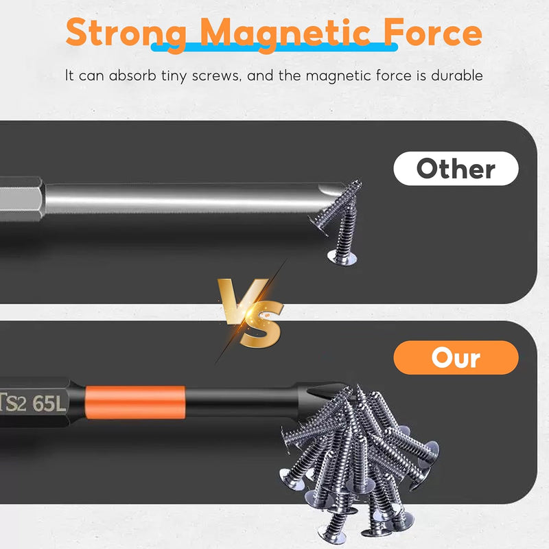 12Pcs Magnetic Impact Driver Bits