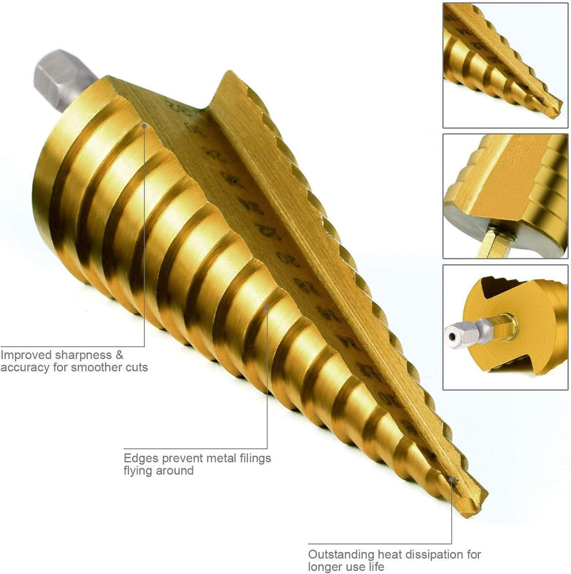 3PCS HSS Step Bits