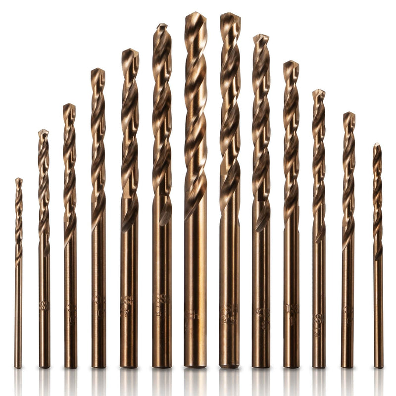 13Pcs 5% Cobalt Drill Bit Set
