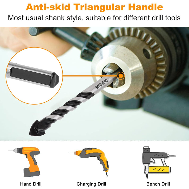 10PCS Tile Drill Bits Set
