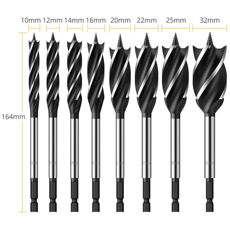 8PCS Wood Reaming Drill Set