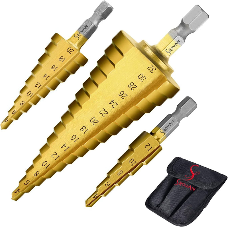 3PCS HSS Step Bits