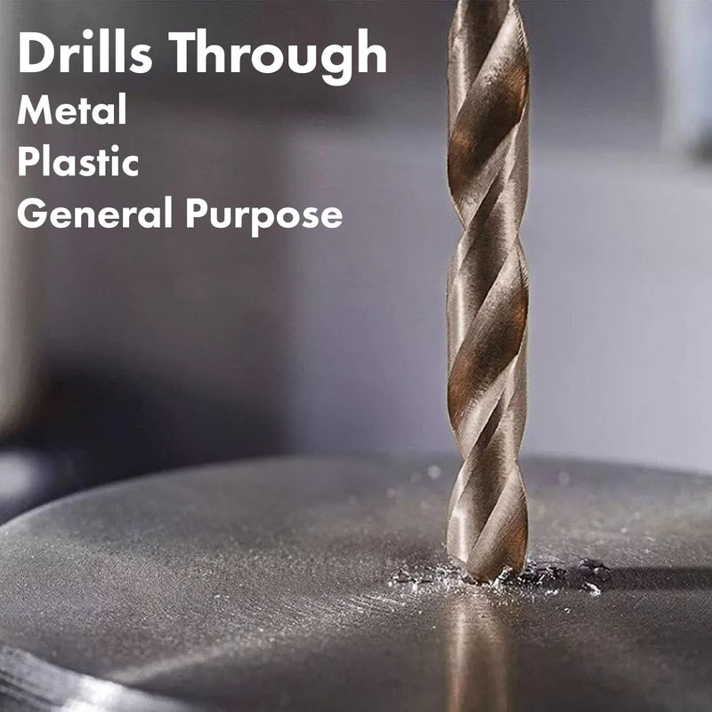 13Pcs Titanium Coated Drill Bit Set