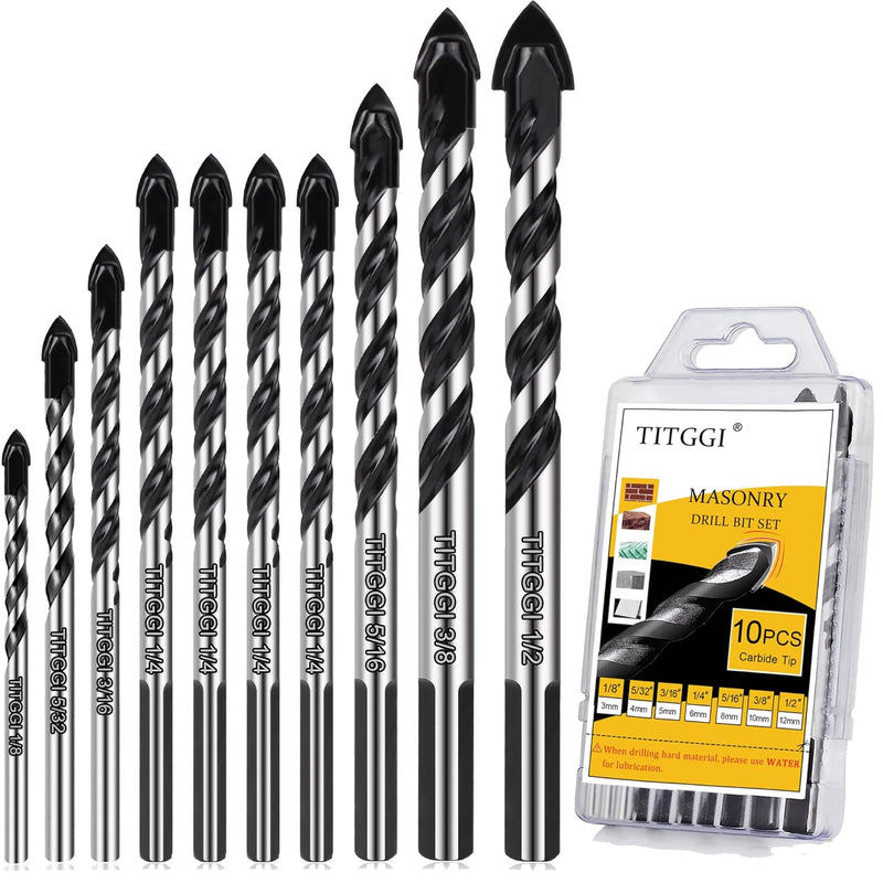 10PCS Tile Drill Bits Set